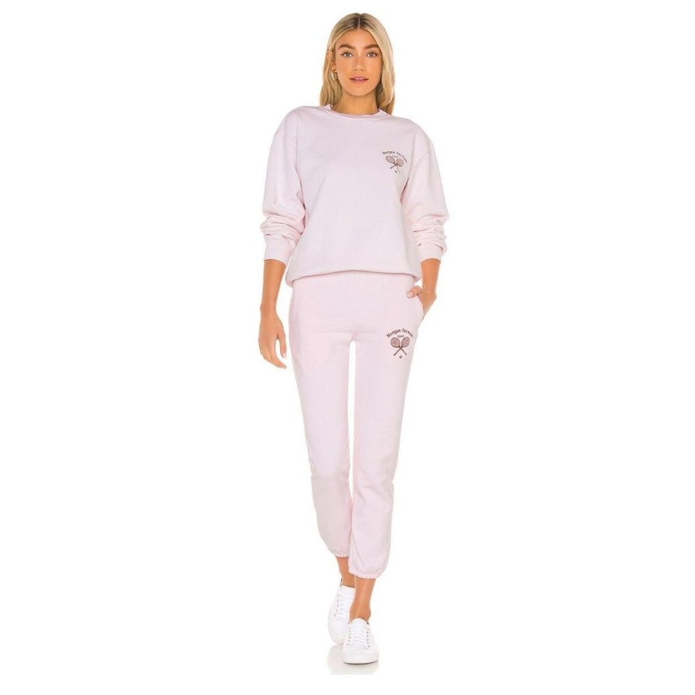 NWT MORGAN STEWART SPORT Sweatpant in Ballet, S
